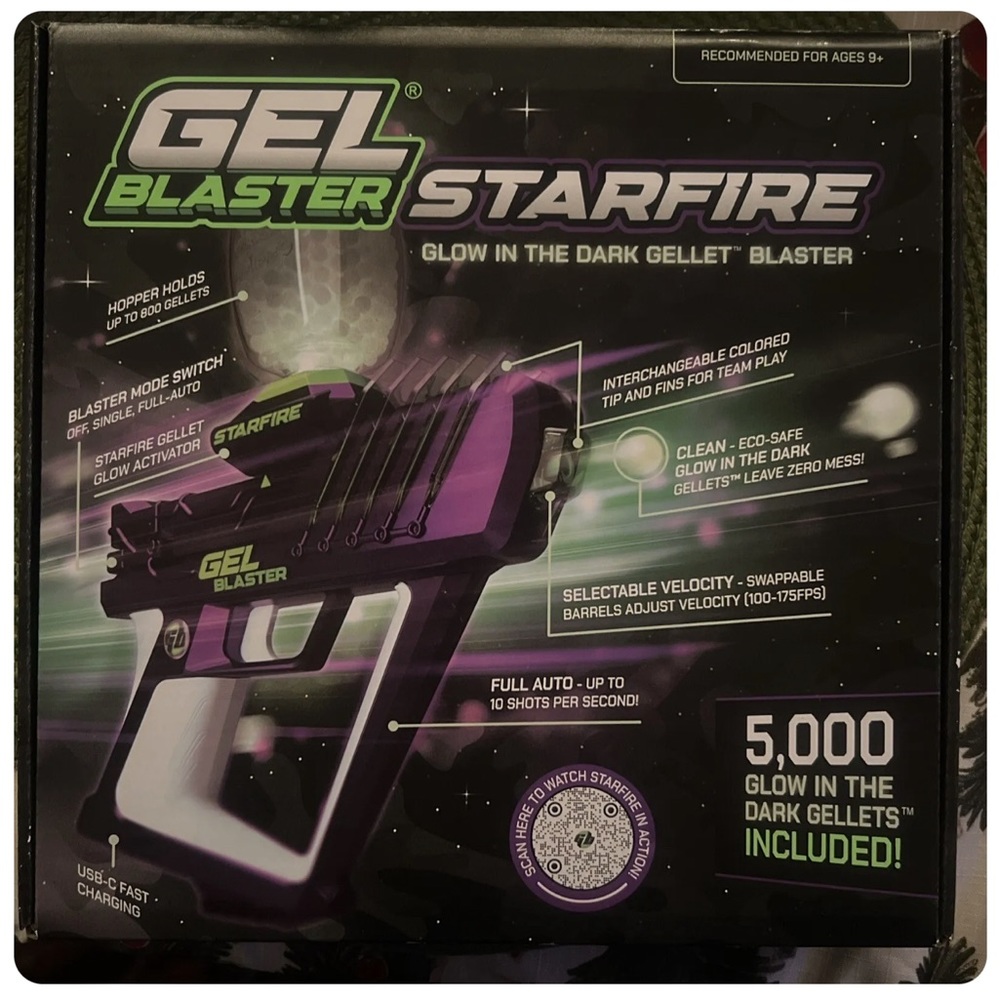 Gel Blaster Starfire Glow in the Dark Gellet Blaster NEW 5000 Pellets Included